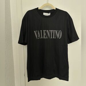 Valentino Black Mesh Men's Tee
